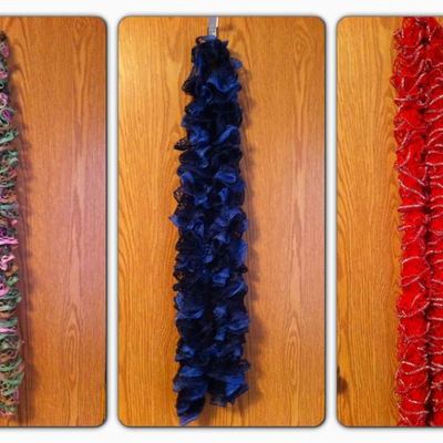 Sashay knitted scarf