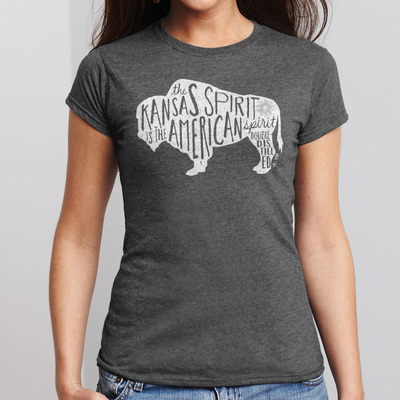 Womens kansas distilled t-shirt