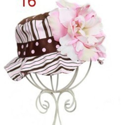 Baby girls summer hats / baby flower sun hat