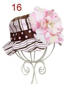baby girls summer hats / baby flower sun hat