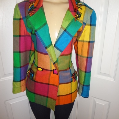 Vintage platinum colorful blazer size l-xl