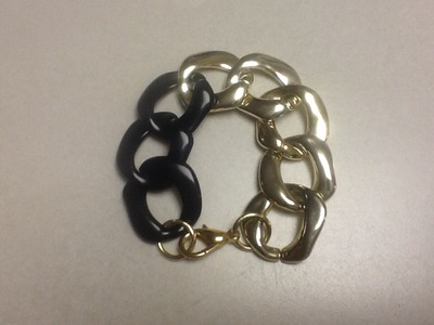 Black And Gold Bracelet