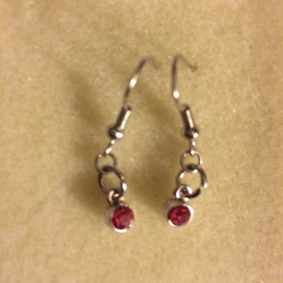 Girls birthstone earring 