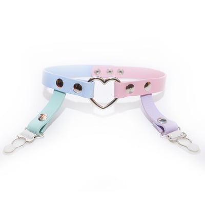 Pastel heart garter