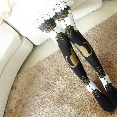 Cat pantyhose high socks  - Thumbnail 4