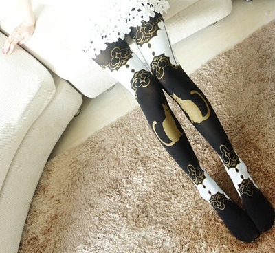 cat pantyhose High Socks 