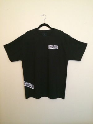 Black T-Shirt w/ White