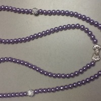 Purple Pearl Necklace  - Thumbnail 1