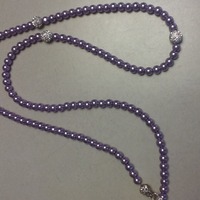 Purple Pearl Necklace  - Thumbnail 2