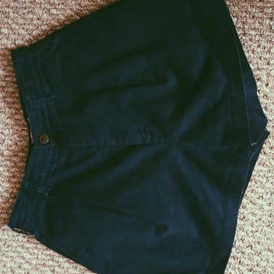 Navy waisted shorts