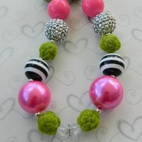 Frozen Inspired Chunky Necklaces/Coronation Day/Bubblegum Beads/Girls Jewelry - Thumbnail 2
