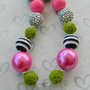 Frozen Inspired Chunky Necklaces/Coronation Day/Bubblegum Beads/Girls Jewelry-2