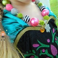 Frozen Inspired Chunky Necklaces/Coronation Day/Bubblegum Beads/Girls Jewelry - Thumbnail 3