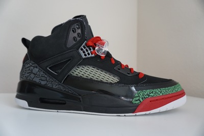 Air Jordan Spizike Black / Varsity Red-Classic Green