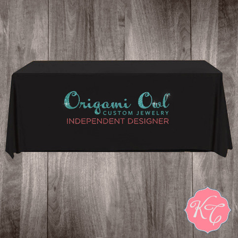 Origami Owl 6' FITTED Tablecloth