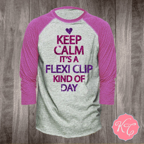 Keep Calm It's a Flexi Clip Day Raglan