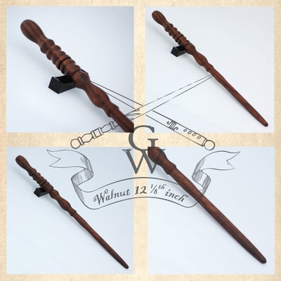 Walnut wand 12 1/8th