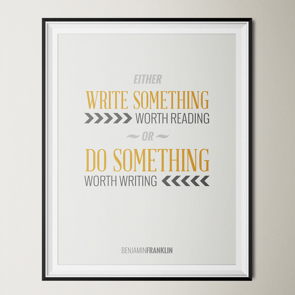 Do Something 12x16 Poster
