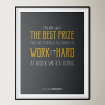 Work Hard 12x16 Poster
