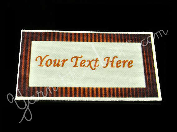 Skewed Lines - “Iron On” or ” Sew In” - Cotton Fabric Tag Labels - For Crochet, Knit, Sew and Quilt Heirlooms