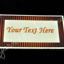 Skewed Lines - “Iron On” or ” Sew In” - Cotton Fabric Tag Labels - For Crochet, Knit, Sew and Quilt Heirlooms