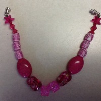 Pink Beaded Bracelet - Thumbnail 1