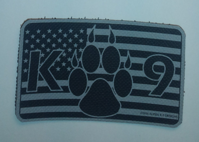 American K-9 Flag Vinyl Patch