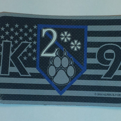 2** k-9 flag vinyl patch - Thumbnail 5