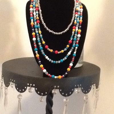 Muti colored necklaces