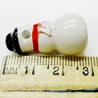 Ceramic Snowmen and/or Mrs. Claus Beads- Lots of 20 - Thumbnail 4