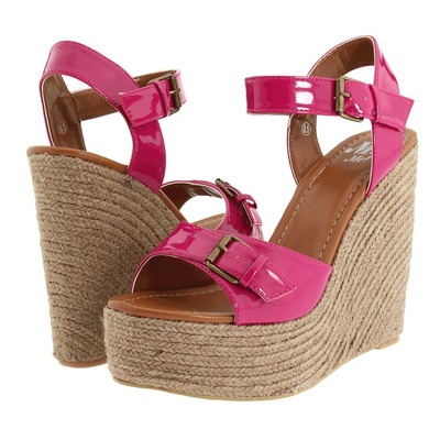 Miss me jaden-2 fuschia woman adjustable buckle closure sandals 