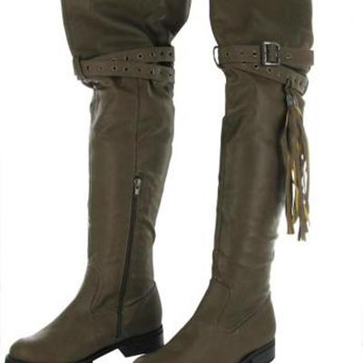 Lovely people malibu women vegan synthetic over the knee boot