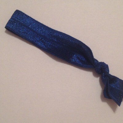 Navy blue hair tie