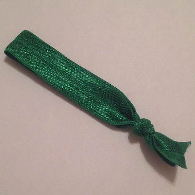 Green hair tie