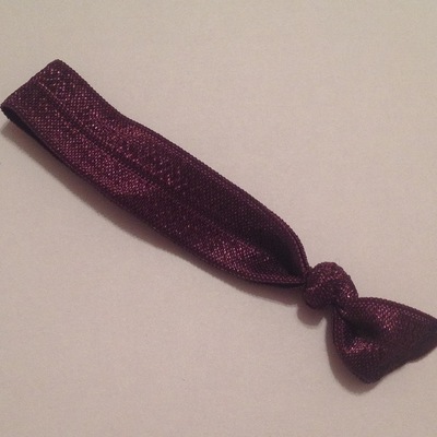 Plum hair tie