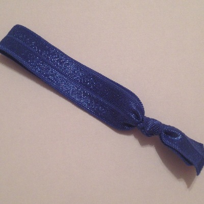 Royal blue hair tie