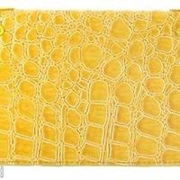 Ed Hardy Faux Leather Checkbook Wallet Yellow $104 Or Best Offer - Thumbnail 1