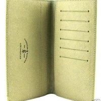 Ed Hardy Faux Leather Checkbook Wallet Yellow $104 Or Best Offer - Thumbnail 2