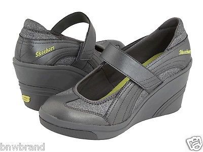 Skechers Bon Ton Rockette Woman Shoes Size 8.5 Pewter Brand New