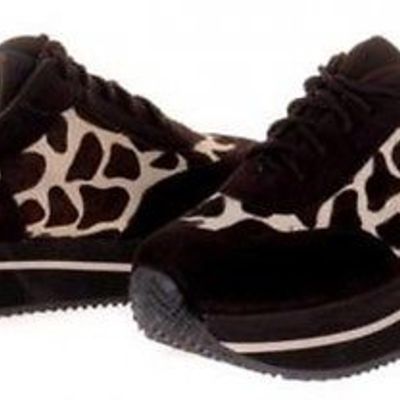Volatile expulsion animal brown giraffe ladies shoes size 7.5