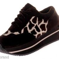 Volatile Expulsion Animal Brown Giraffe Ladies Shoes Size 7.5 - Thumbnail 1