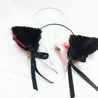 Adorable Cosplay Cat Ears With Small Bell Head Band Hoop Free Ship SP141189 - Thumbnail 2
