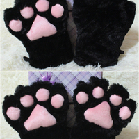 Adorable Cosplay Cat Paw Gloves For Maid Custom Props Tool Free Ship SP141193 - Thumbnail 1