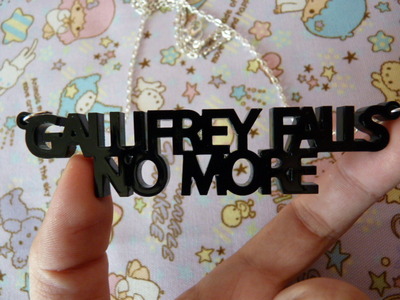 "galliery falls no more" doctor who necklace