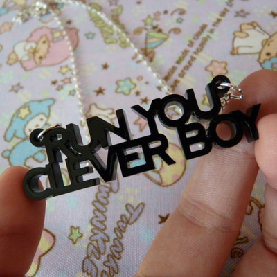 "run you clever boy" doctor who necklace