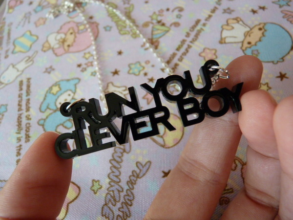 "Run you clever boy" doctor who necklace