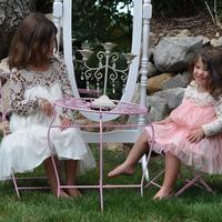 The Vintage Lace Gia Dress PInk - Thumbnail 4