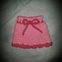 Pink Pig hat and diaper cover set - Thumbnail 1