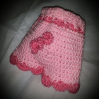 Pink Pig hat and diaper cover set - Thumbnail 2
