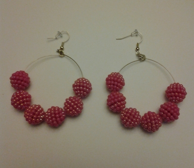  Beaded Circle Earrings